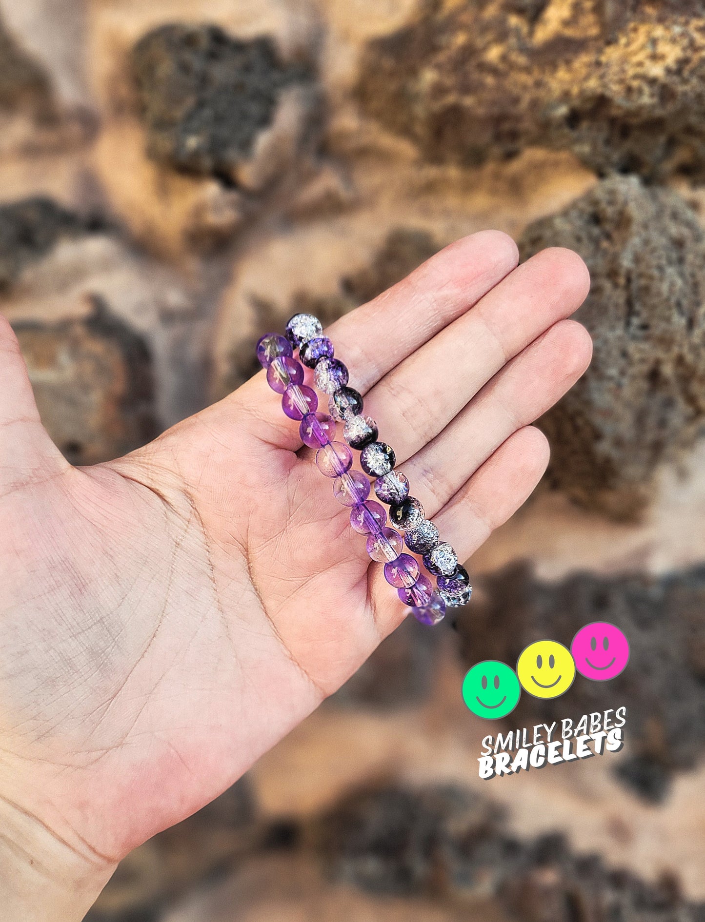 6.25" Teen/Small Adult - Purple Iris Duo