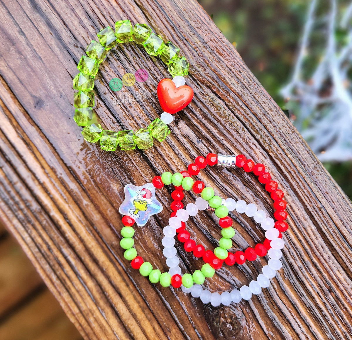 Green Star Mini Stack + Heart Single