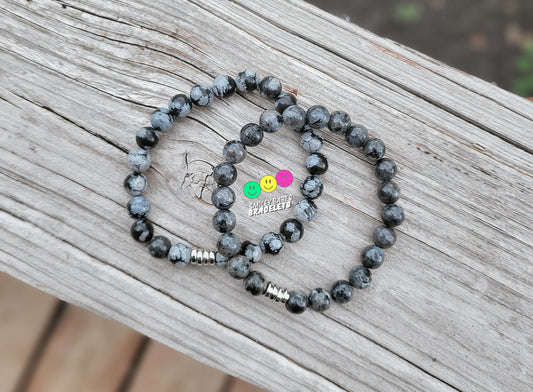 Adult 7" Black & Grey Stone Duo