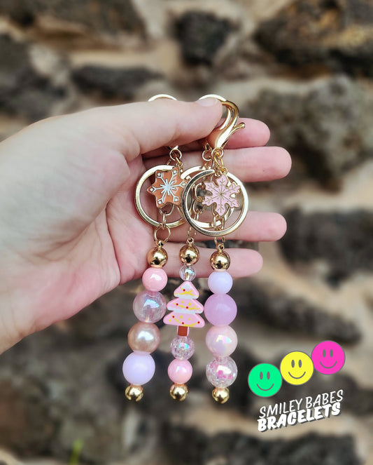 Mystery PINK Christmas Keychains