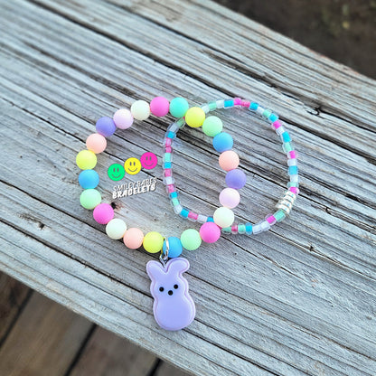 Marshmallow Bunny Charm Duo