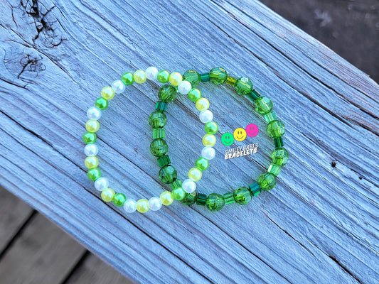 Green Pearls & Gems Duo